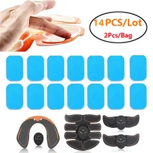 14PCS ABS Stimulator Training Replacement Gel Sheet Pads for Abdominal Muscle Trainer Massager Accessories Hydrogel Pads Sticker