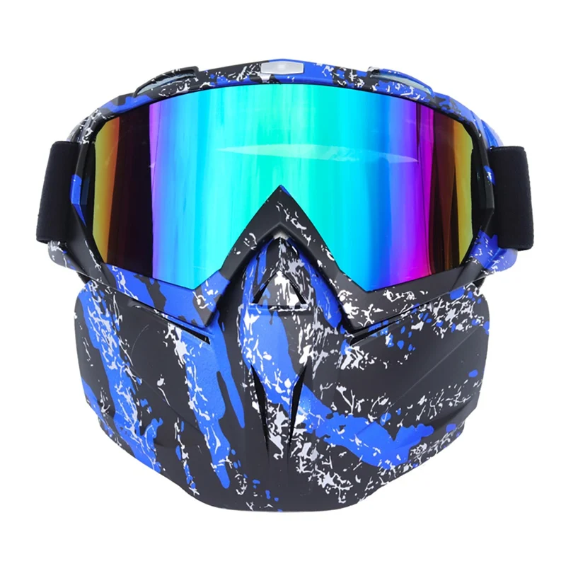 Защитные очки для езды на велосипеде, съемные защитные очки, спортивные очки для езды на мотоцикле, катания на лыжах, новые - Цвет: LB