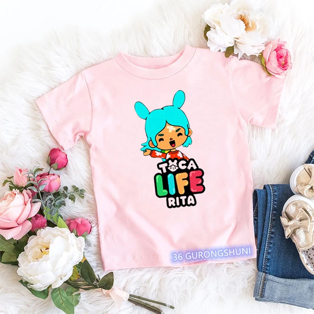 toca boca and gacha life | Mounted Print