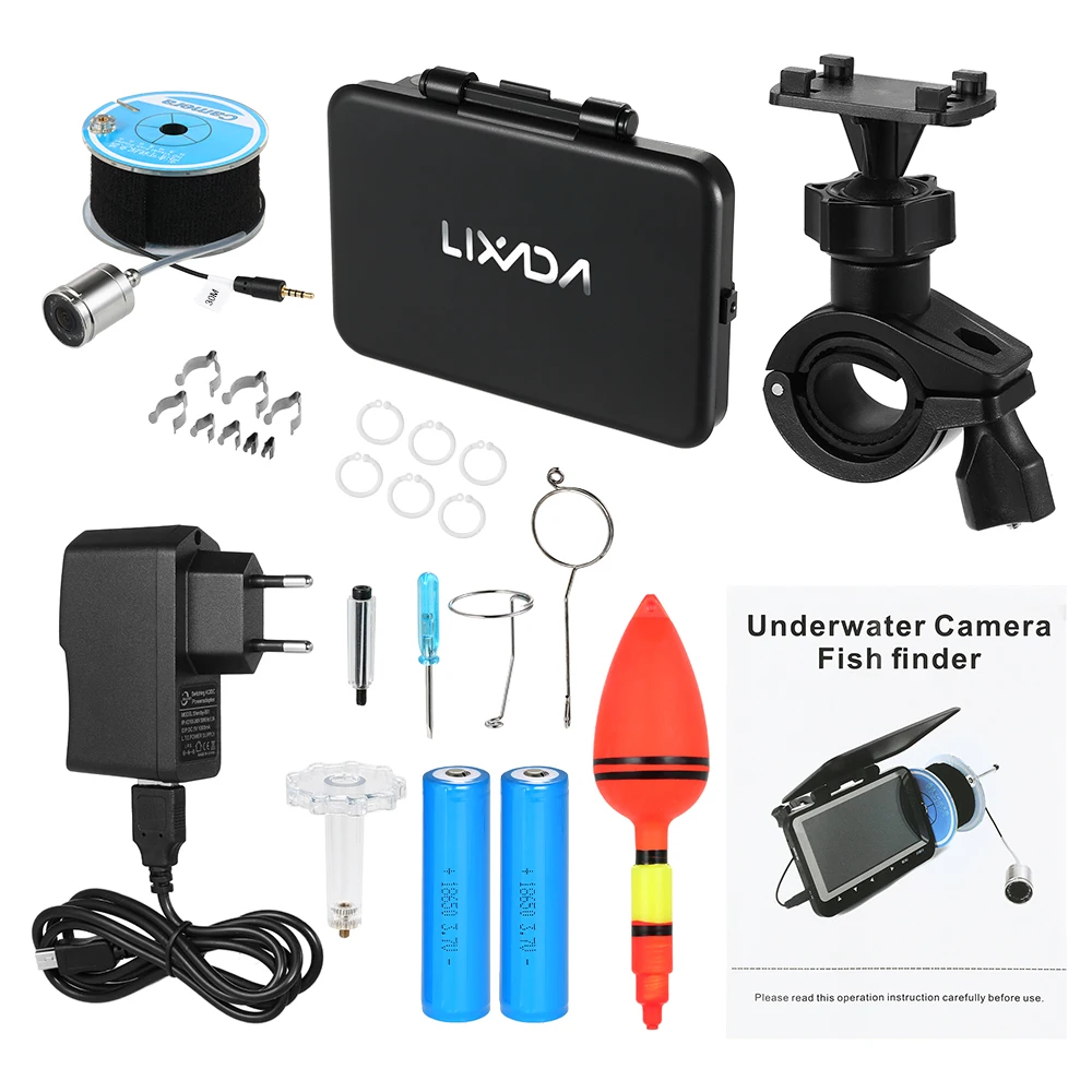 Lixada 15 м/30 м 1000TVL рыболокатор подводная камера 4," ЖК-монитор 8 инфракрасный ИК светодиодный камера ночного видения 140 широкоугольный