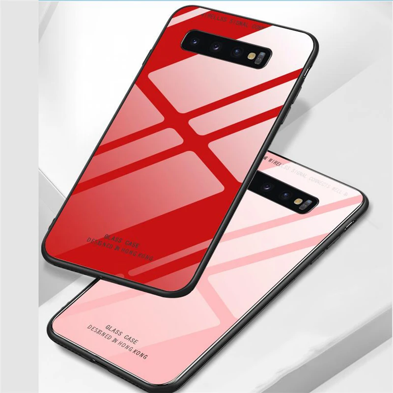 Противоударный чехол из закаленного стекла для Samsung Galaxy S9 S8 S10 S20 S21 Plus A10 A20 A30 A40 A50 A70