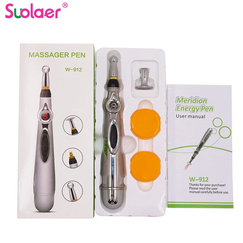 Electronic Acupuncture Pen Electric Meridian Laser Therapy Heal Massage Pen Energy Pen Relief Pain Chinese Medicine Accupuncture