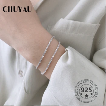 

Chuyau s925 Sterling Silver Bracelet Temperament Niche Starry Cauliflower Female Bracelet Elegant Bracelet Fine Silver Jewelry