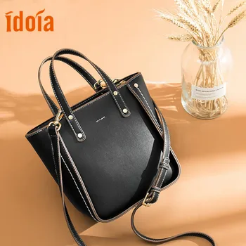 

CHALLEN Leather Handbags Big Women Bag High Quality Casual Female Bags Tote Brand Shoulder Luxury Bag Ladies Large Bolsos