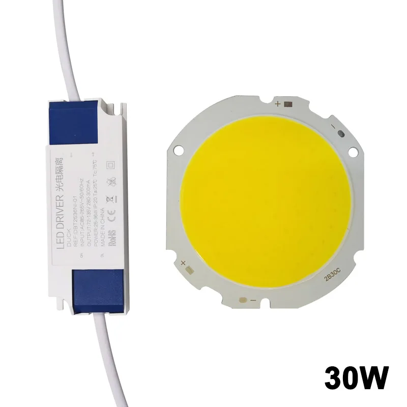 Светодиодный COB Температура светодиодный светильник материнскую плату чип с светодиодный драйвер Питание трансформатор для DIY светодиодный вниз светильник комплект для замены