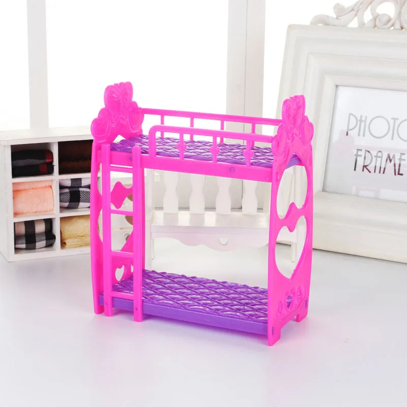 3.5-Inch 12 Centimeter Small Doll Bed, Kelly Bed Toy Accessories, Mini Bunk Bed 41G 3.5-Inch 12 Centimeter Small Doll Bed, Kelly Bed Toy Accessories, Mini Bunk Bed 41G