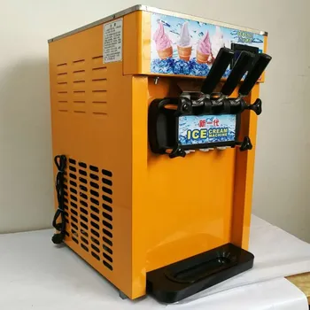 

Commercial Air-cooling soft Ice cream machine electric18L / H flavors sweet cone ice cream maker 110V/220V