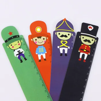 

Big Head Soldier Ruler Kawaii Stationery Cute Ruler Creative Set of Drafting Rules Reglas De Costura Patchwork Rulers Supplies