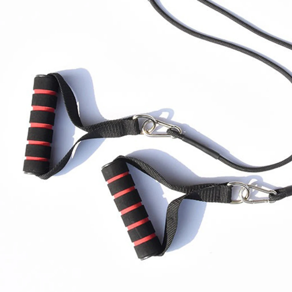 Solid Pulley Cable Machine System Accessories DIY Fitness Equipment Exercise Kit  - Pull Handle, Chest Training Strap Rope Hooks