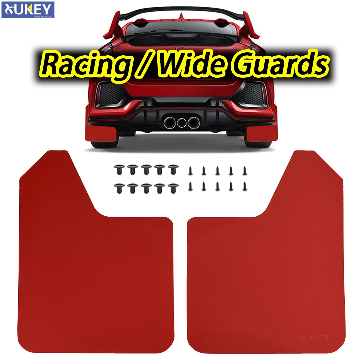 Красные универсальные брызговики для Suzuki Mitsubishi VW LAND ROVER Toyota Nissan Jeep Mazda Miata