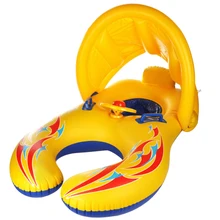 Младенческое сиденье с защитой от солнца родитель-ребенок интерактивное плавательный круг Надувное плавательный круг надувной плавательный бассейн выдвижной