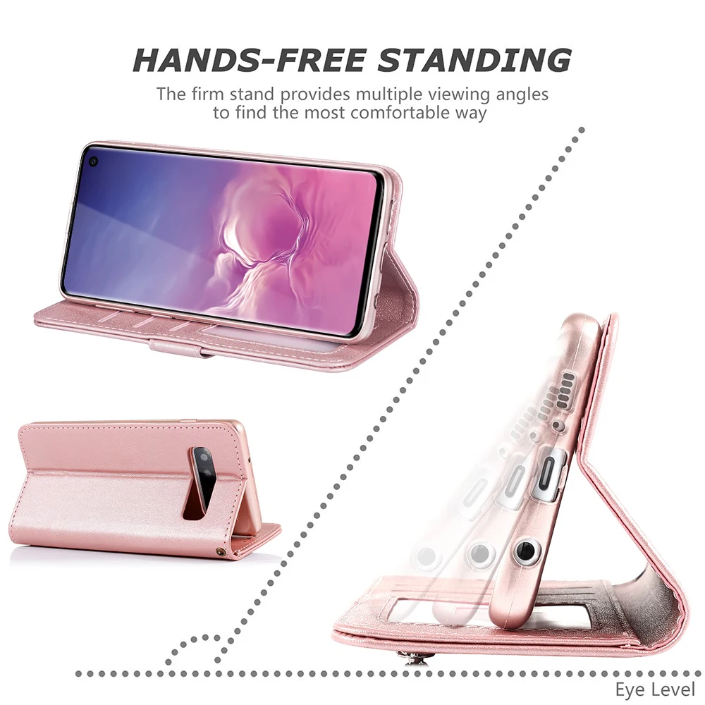 LLZ. COQUE многофункциональный кожаный бумажник на молнии флип-чехол для samsung Galaxy S7 S7edge S8 S9 S10 Plus 10e Note8 Note9 Coque чехол