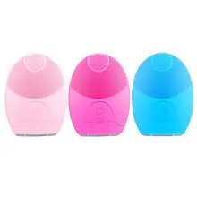 Перезаряжаемый силиконовый массажер для очищения кожи лица, Вибрационный мини электрический аппарат для глубокой очистки, водонепроницаемая щетка