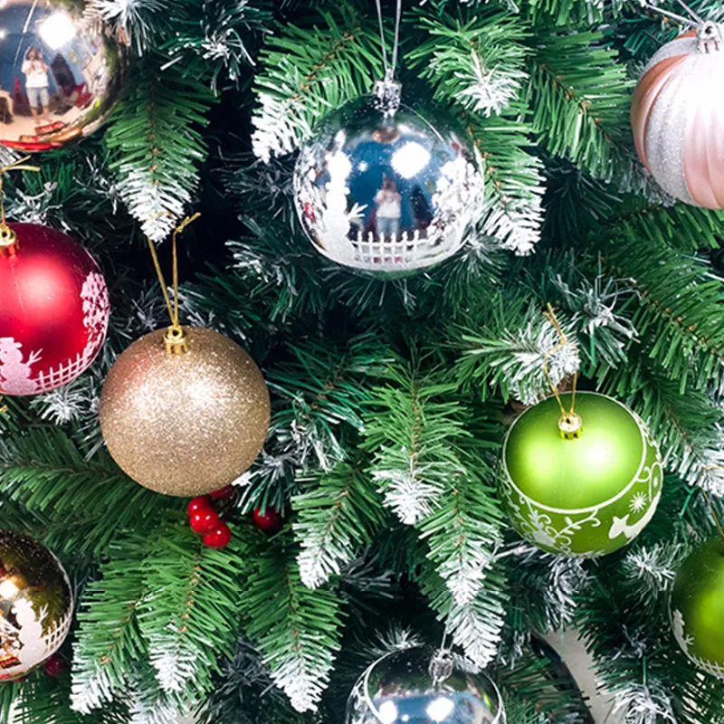 

12Pcs 8cm Christmas Tree Balls Colorful Hanging Home Party Xmas Ornament Decor VJ-Drop