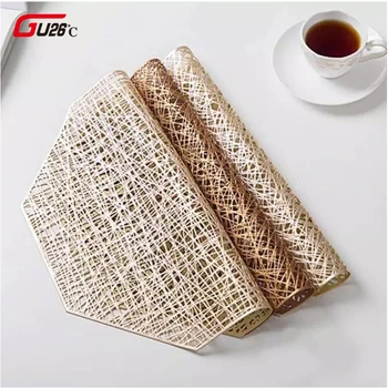 

Novelty PVC Hollow Insulation Coaster Pads Table Bowl Mats New Hot Home Christmas Decor Heat Resistant Placemat For Dining Table