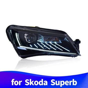 

Headlight Assembly for Skoda Superb LED daytime running light LED turn signal LED low beam