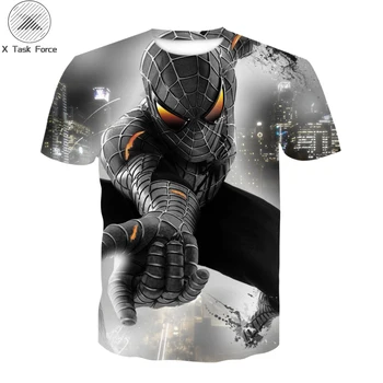 

2020New summer t shirts Children Hero Spiderman Superman Boy Tee kids T-Shirt Diffuse wei Summer Tops tshirt Harajuku streetwear