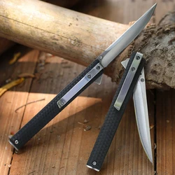 Lame de poche M390 avec dossier à Clip, Mini couteau pliant de haute dureté, Portable de sauvetage, de Camping en plein air, de chasse 