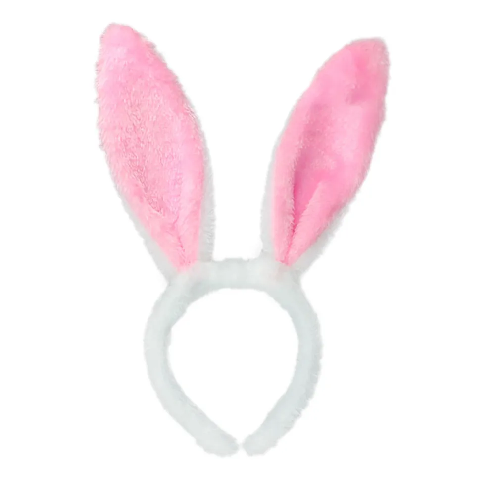 Easter fluffy rabbit ears headband fashion popular simple style cute hair accessories daily match Christmas holiday gifts