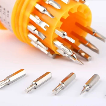 

31Pcs Screwdriver Kit Small Mini Combination Universal Hand Tool Set Dismountable Antiskid Handle Multifunction Repair