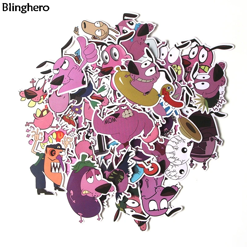 20 компл./лот Blinghero Мужество Трусливый Пес 38 шт./компл. забавные наклейки для скрапбукинга детская переводная бумага наклейки на велосипед BH0099