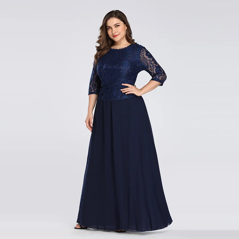 

Evening Dresses Pretty Formal Dresses Plus Size Long Party Gowns A-line High-neck Zipper back Floor-Length Prom Dresses Fashion