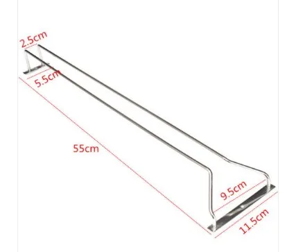 55cm 27 35 55 см держатели для вина из нержавеющей стали винный Стеклянный Стеллаж подвесной держатель для бокалов вешалка полка домашний бар инструменты Прямая поставка - Цвет: 55cm