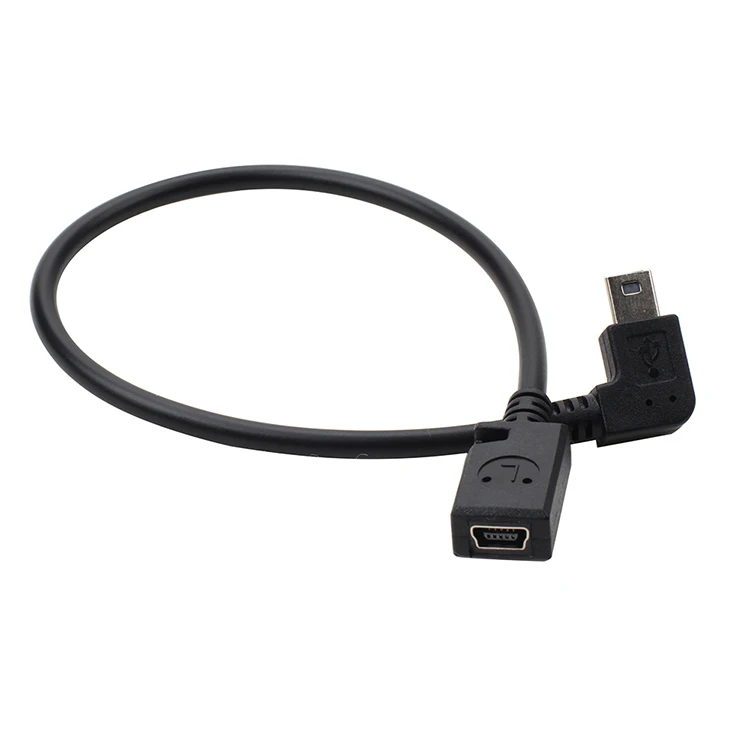 USBMINI 5P адаптер для мужчин и женщин USB mini 5P удлинитель адаптер USB 5P для мужчин и женщин левая изогнутая линия