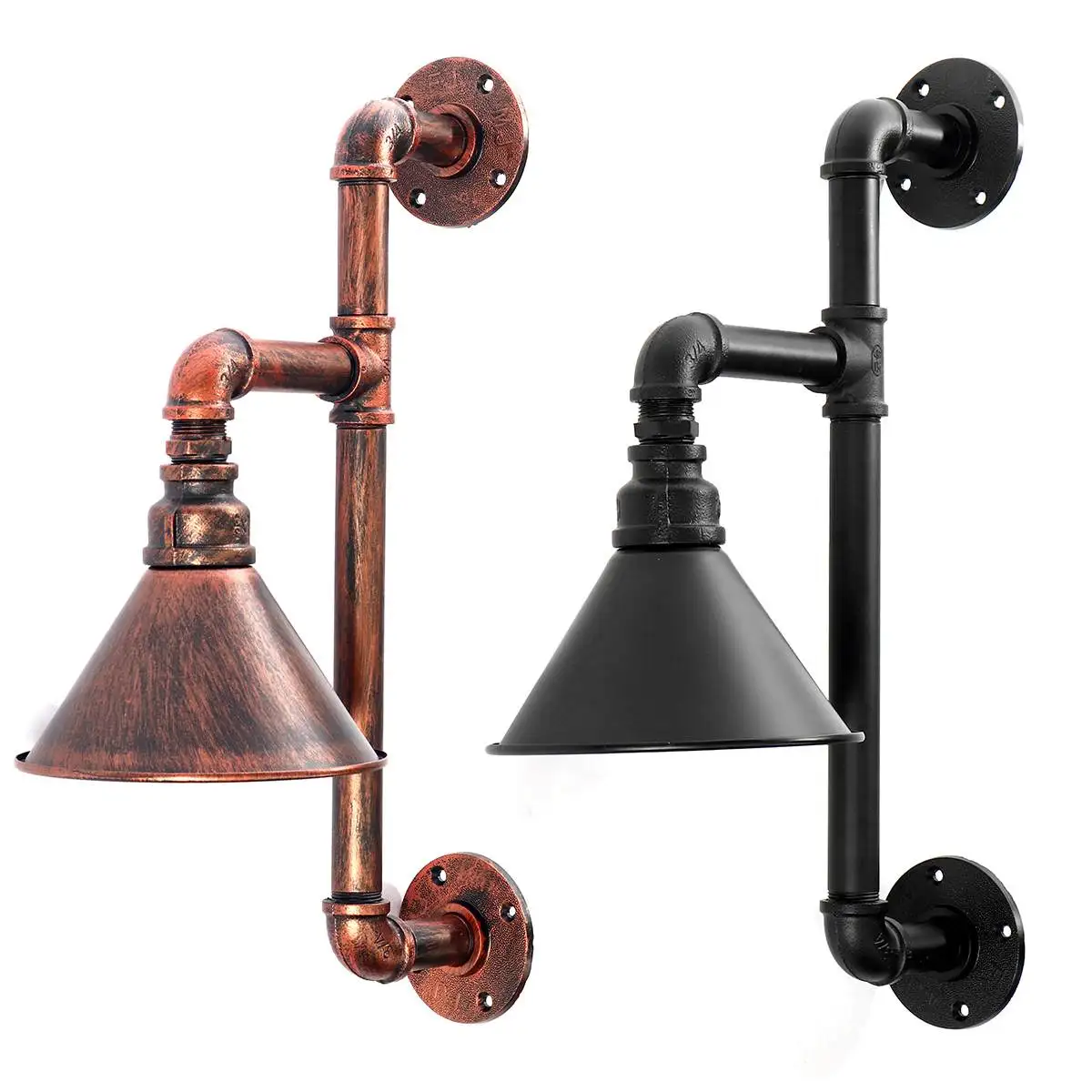 Tubulação de Água do Vintage Iluminação para Bar Luzes Parede Decoração Personalizada Loft Armazém Industrial Luminárias Restaurante 6 Luminárias de parede