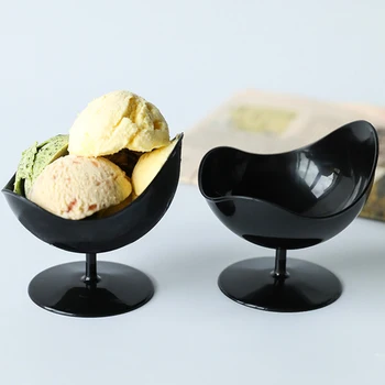 

5 Pcs/set Creative Ice Cream Cup Disposable Chair Shape Cake Pudding Cup Mousse Container Dessert Bowl Ice Cream Container