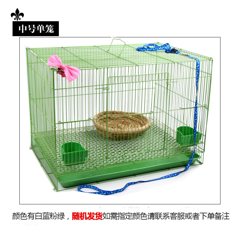 Rabbit cage extra large rabbit cage Dutch pig mouse drooping rabbit breeding cage pet rabbit Dutch rat nest - Цвет: Серый