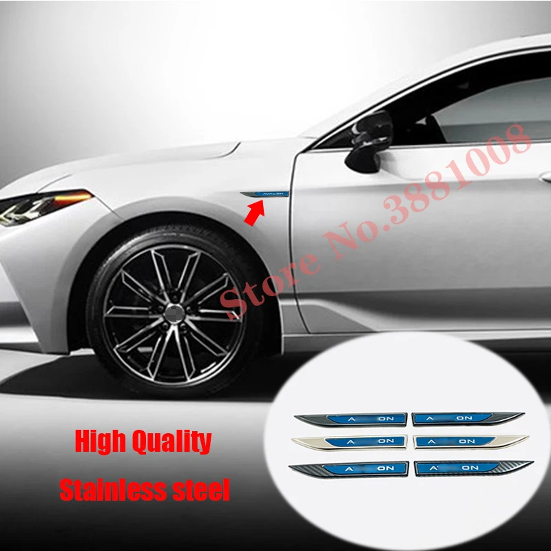 Для Toyota Avalon 2013-2020 аксессуары из нержавеющей стали автомобильная боковая эмблема