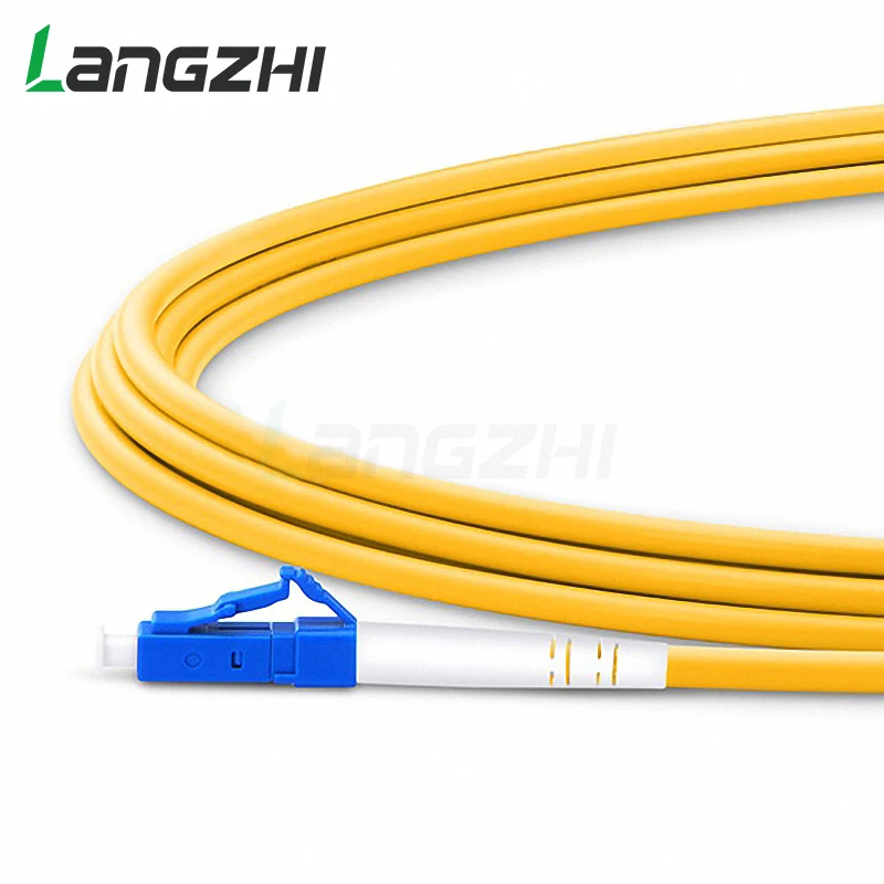 10 шт. LC UPC to Simplex 2 0 мм 3 ПВХ одномодовый волоконный патч кабель Соединительный корд