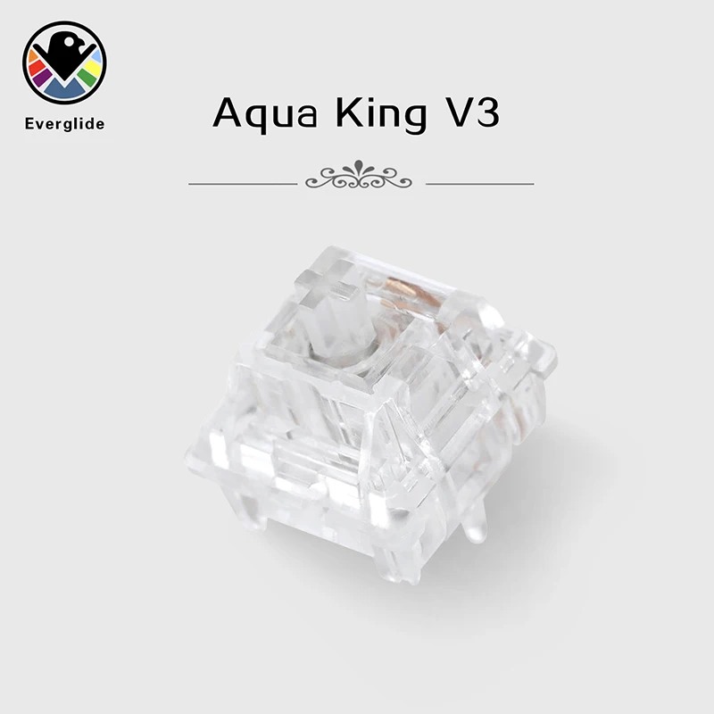 EverGlide Water King Aqua King V3 Clear Linear Switches keyboards computer