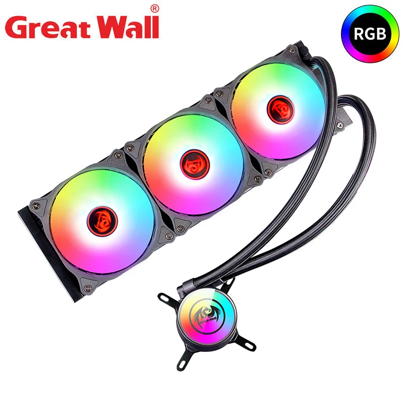 Great Wall Water Cpu Cooler Liquid Rgb Aura Sync For Intel Lga 1150