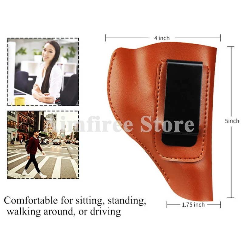 

Tactial Leather IWB Concealed Carry Gun Holsters Belt Pistol Revolvers Holster for Taurus S&W J Frame