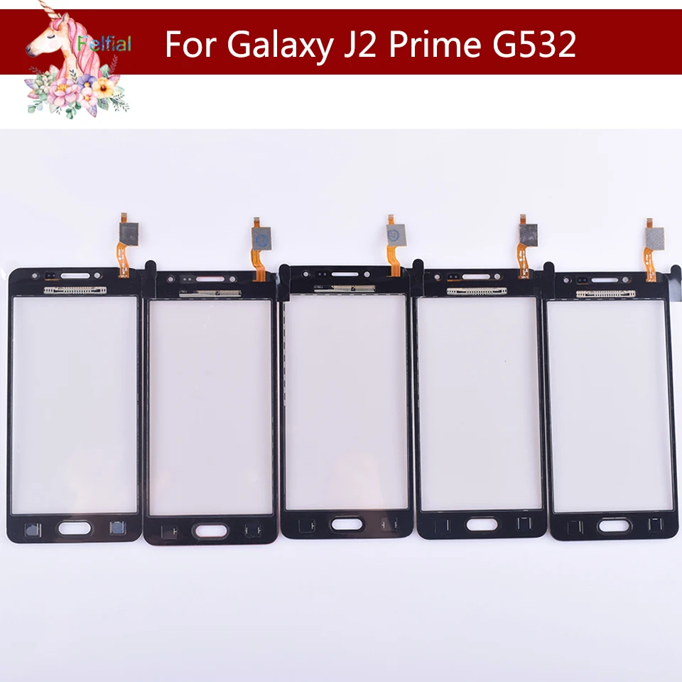 50 шт./лот для samsung Galaxy j2 Prime SM-G532F G532 G532G G532M сенсорный экран сенсор дисплей дигитайзер замена стекла+ логотип