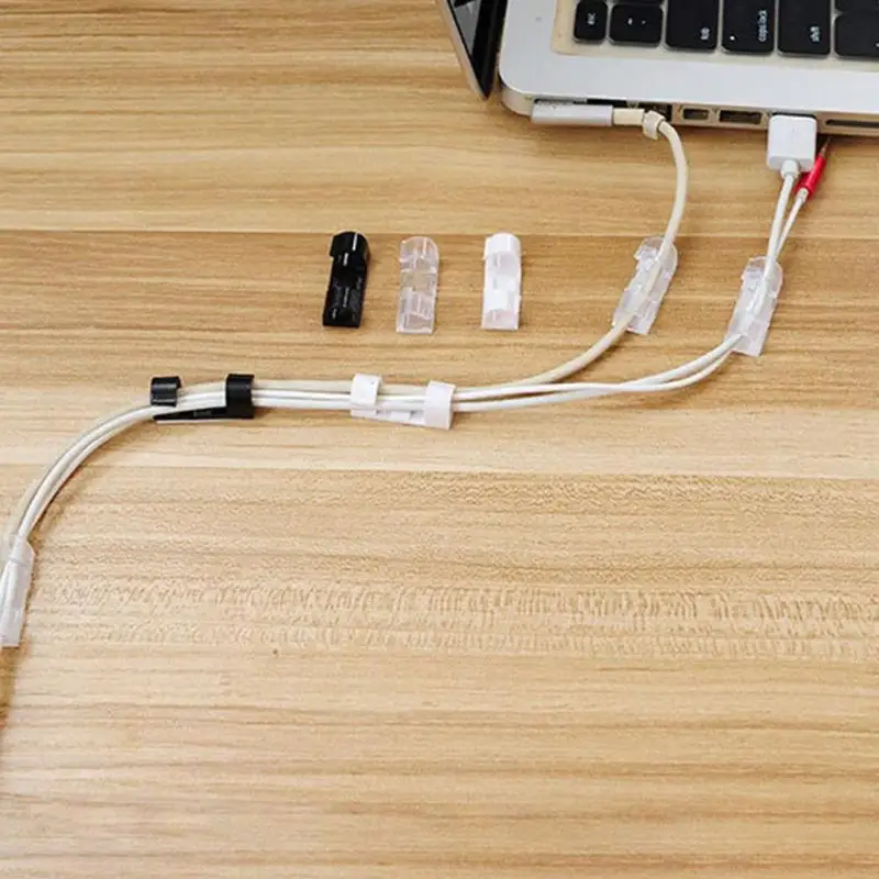 20 шт. авто галстук линии фиксированный зажим USB провода Кабельная линия Органайзер Фиксатор Зажим маленький и практичный без гвоздей и бесследный
