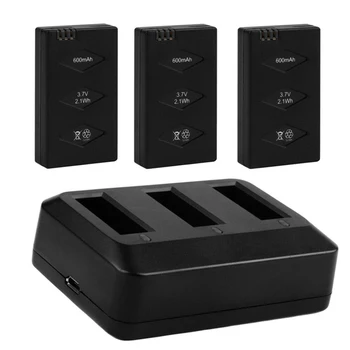 

Plastic Toys Drone Li-po Batteries Rapid Protective Circuit Charger Set Black Accessories Lightweight 3 Ports For Parrot