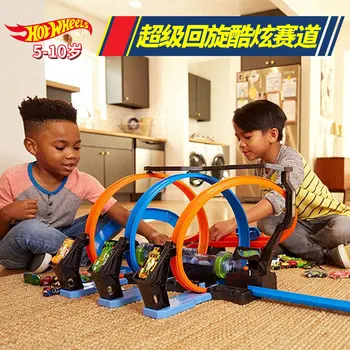 

Hot Wheels Hot Little Sports Car Super Raceway Cool Track Boy Alloy Car Electric Track Toy FTB65