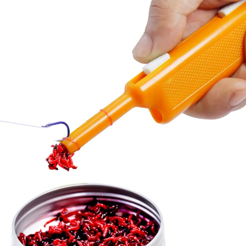 Portable Tool Hook Remover Red Worm Accessories Quickly Bundle Insect Gun On Bait Fishing Clip | Спорт и развлечения