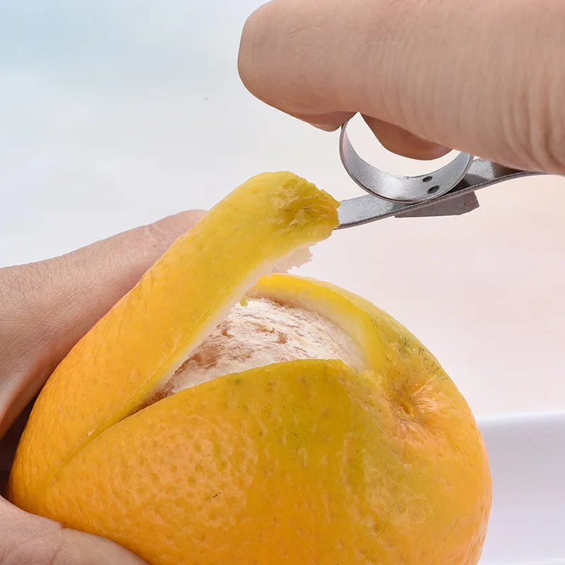 

1Pcs Orange Peeler Creative Orange Peelers Zesters Lemon Slicer Fruit Stripper Easy Opener Citrus Knife Kitchen Tools Gadgets