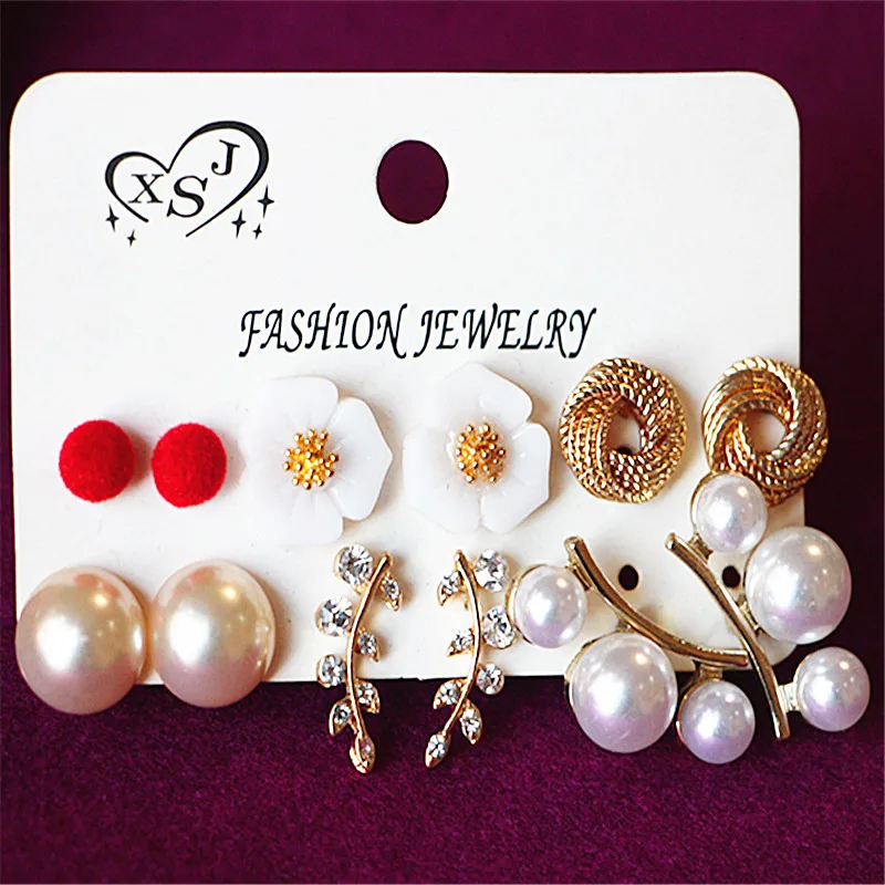 Новинка Модные женские ювелирные изделия оптовая продажа серьги-гвоздики с