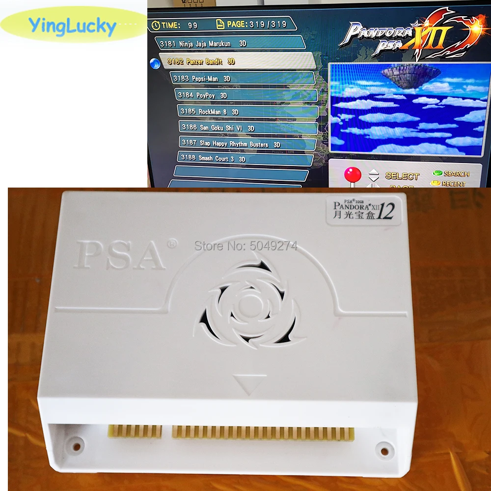  Pandora 3d Box 12 3188 In 1arcade version Jamma Board for Arcade Cabinet Machine Coin-operated vide