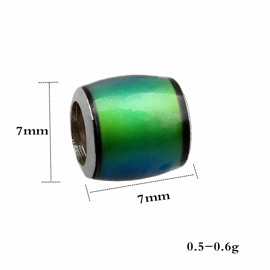 Fashionable Warm Mood Color Transfer Lucky Beads Pendant Beaded Necklace Bracelet Accessories Jewelry
