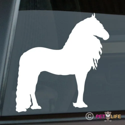 

Friesian Sticker Die Cut Vinyl Ver 2 Horse Belgian Black window decal