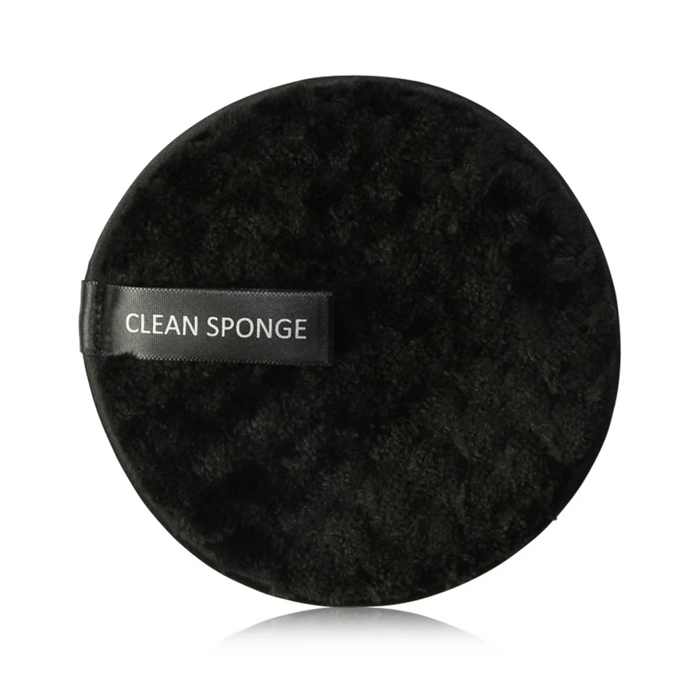 6pcs Soft Portable Compression Round Remove Makeup Travel Powder Puff Skin Care Double Sides Washing Pad Facial Cleaning