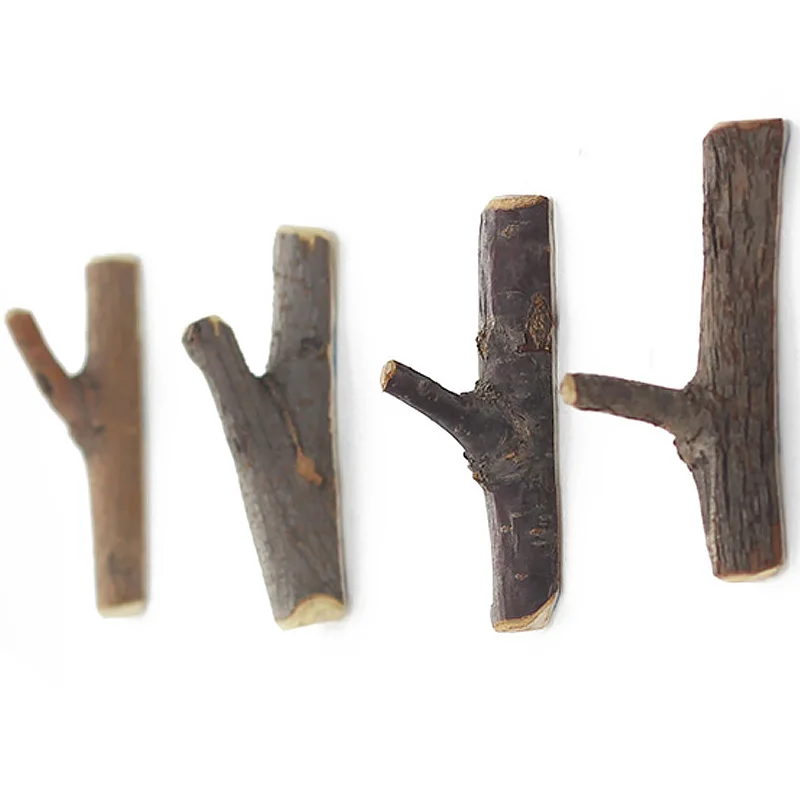 

4 Pieces Tree Branch Hook Bathroom Storage Hook Key Clothes Hats Towels Clothes Storage Hanger Wall Hanging Rack Coat