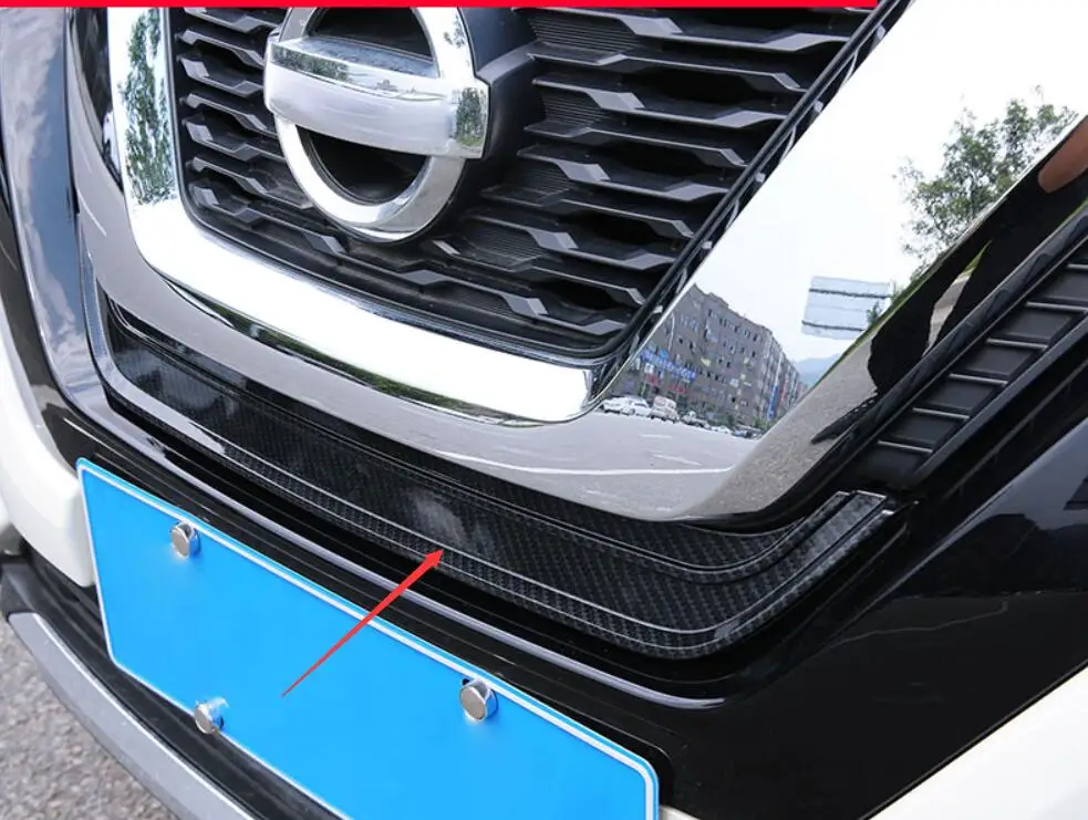 For Nissan X trail T32 X-trail- Net grille insect netWater tank insect net Insect-proof sandstone leaves Car supplies - Цвет: B Carbon fiber road