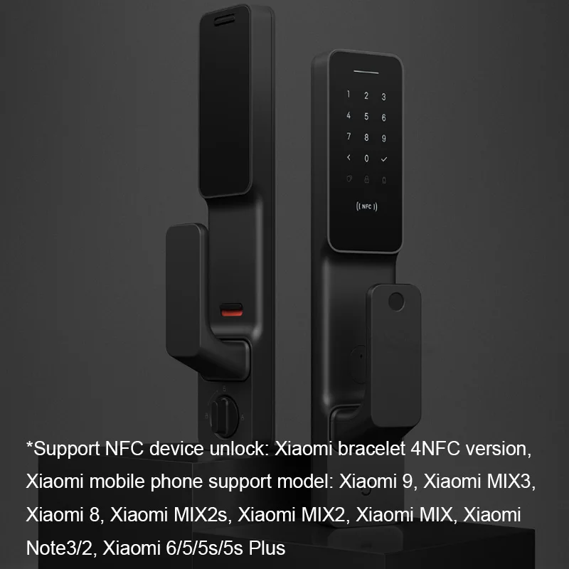 Умный дверной замок Xiaomi Mijia Push-Pull, отпечаток пальца, Passpord, NFC, Bluetooth, разблокировка, приложение, управление, Интеллектуальная связь, умный дом Ai
